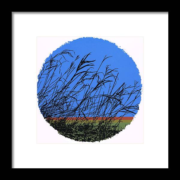 Abstraction Framed Print featuring the photograph Weedscape by James Rentz