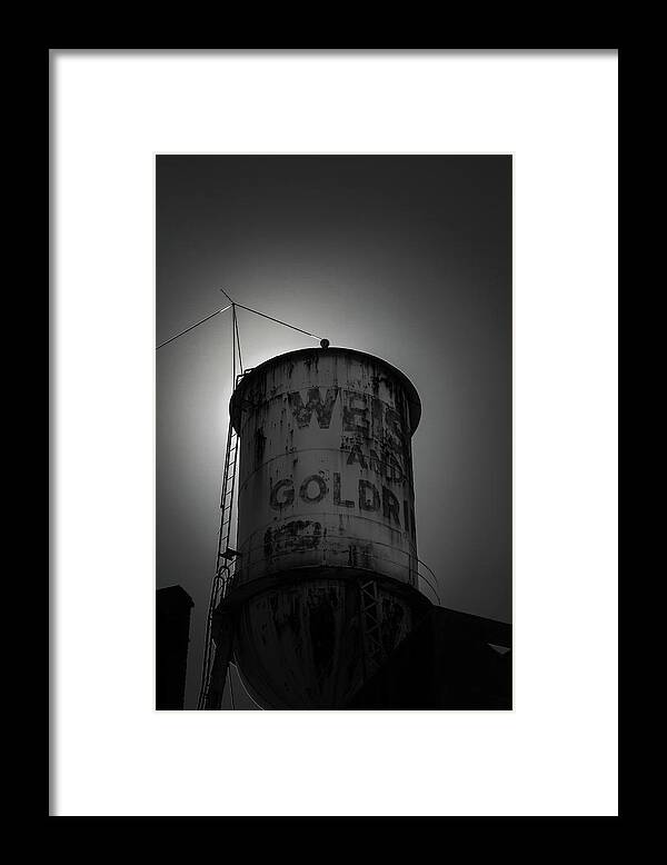 Alexandria Louisiana Framed Print featuring the photograph Weiss And Goldring Water Tower by Eugene Campbell