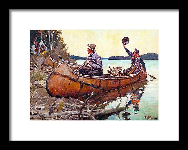 Outdoor Framed Print featuring the painting Welcome Back To Camp by Philip R Goodwin