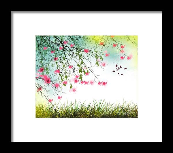 Spring 2016 Framed Print featuring the digital art Welcome Spring 2016 by Trilby Cole