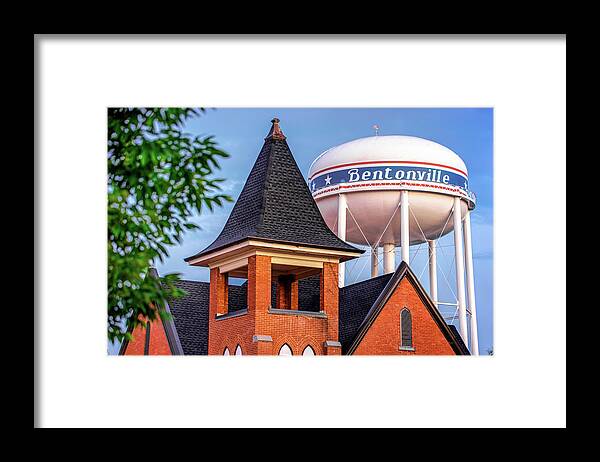 Best Bentonville Photos Framed Print featuring the photograph Welcome to Bentonville Arkansas by Gregory Ballos