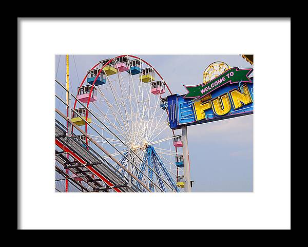 Fun Framed Print featuring the photograph Welcome to Fun by JoAnn Lense