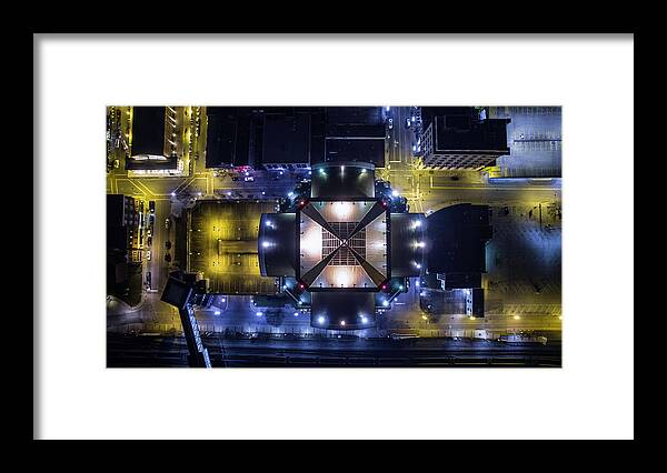 Roanoke Framed Print featuring the photograph Wells Fargo Tower from Above by Star City SkyCams