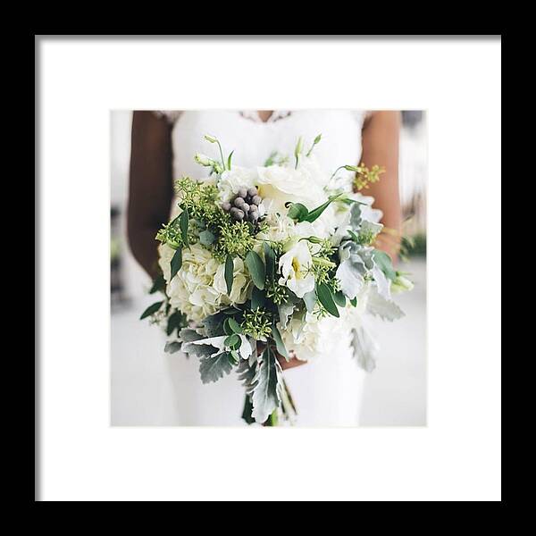 Weddingflowers Framed Print featuring the photograph We're Wrapping Up 2015 With This by E M I L Y B U R T O N