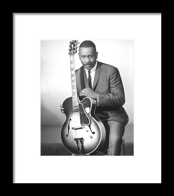 Gibson Guitar Framed Print featuring the photograph Wes Montgomery, Early 1960s by Everett