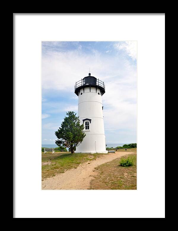 Martha's Vineyard Framed Print featuring the photograph West Chop Lighthouse by Sue Morris