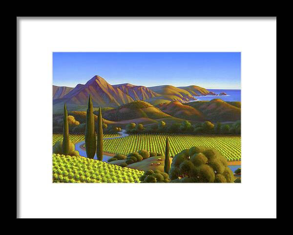 California Dreaming Framed Print featuring the painting West Coast Dreaming by Robin Moline