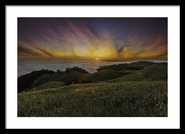 California Framed Print featuring the photograph West Coast Sunset by Don Hoekwater Photography