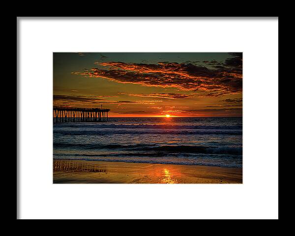 La Framed Print featuring the photograph West Coast Sunset by Raf Winterpacht