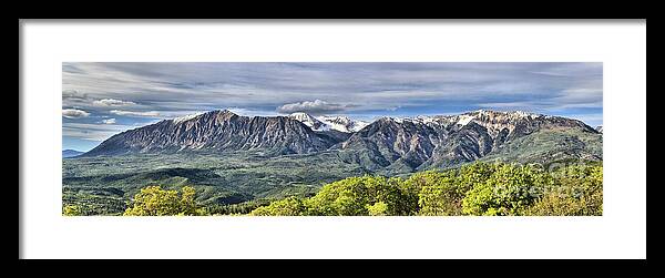 West Elk Range Framed Print featuring the photograph West Elk Mountains Panorama by Adam Jewell