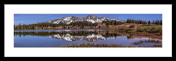 Molas Framed Print featuring the photograph West Needles Mountains Panorama by Jen Manganello