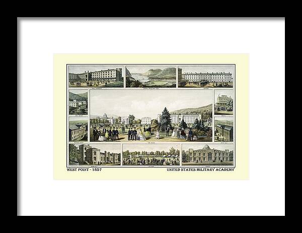 West Point Framed Print featuring the photograph West Point 1857 by Andrew Fare