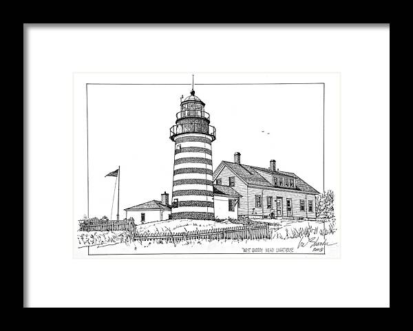 West Quoddy Head Light Framed Print featuring the photograph West Quoddy Head Light by Ira Shander