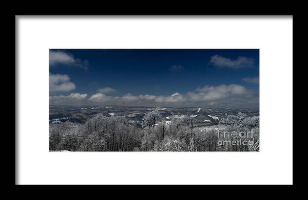West Virginia Framed Print featuring the photograph West Virginia mountains by Dan Friend