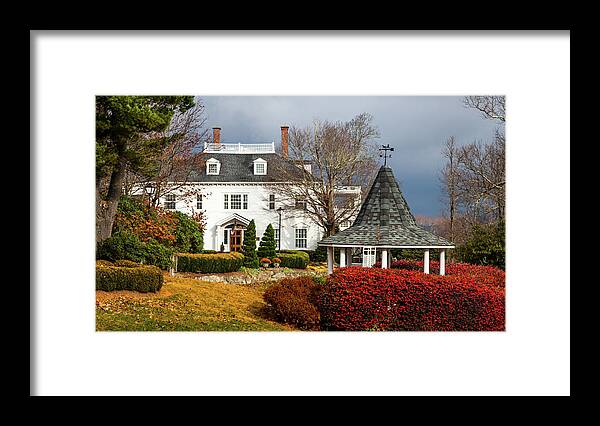 Westglow Framed Print featuring the photograph WESTGLOW in AUTUMN by Karen Wiles