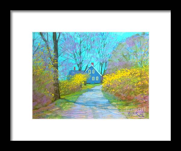 Paatels Framed Print featuring the pastel Westhaver Road by Rae Smith