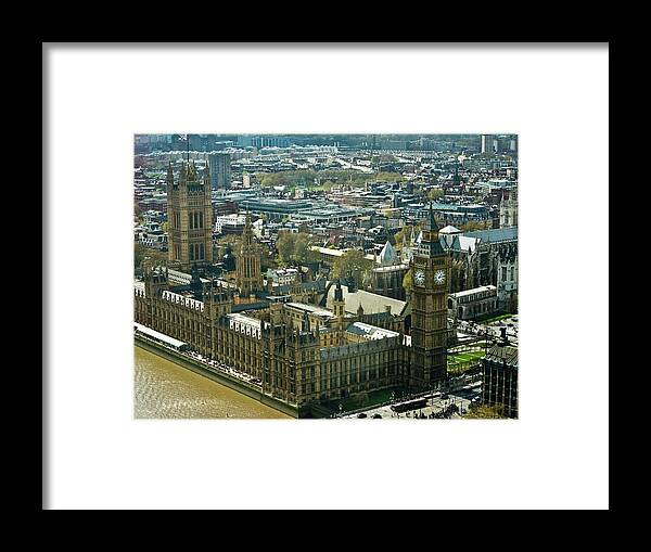Westminster Framed Print featuring the photograph Westminster Cathedral and Big Ben 2 by Douglas Barnett
