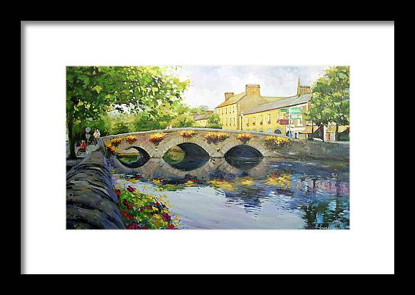 Westport County Mayo Framed Print featuring the painting Westport Bridge County Mayo by Conor McGuire
