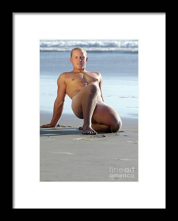 Nude Framed Print featuring the photograph Wet Sand by Gunther Allen