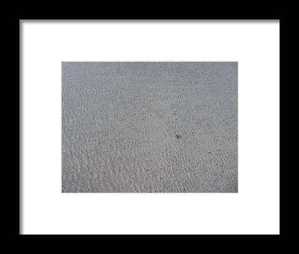 Sand Framed Print featuring the photograph Wet sand by Margaret Brooks