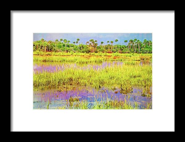 Alicegipsonphotographs Framed Print featuring the photograph Wetlands Along The Loop by Alice Gipson