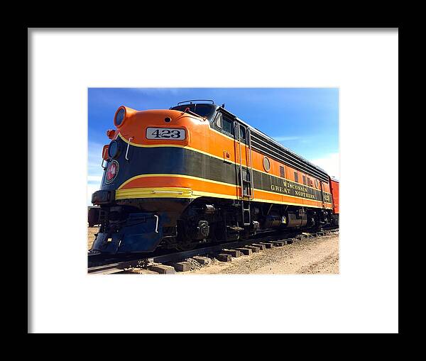 Wisconsin Great Northern Railroad Framed Print featuring the photograph Wgn 423 #3 by Cara Frafjord