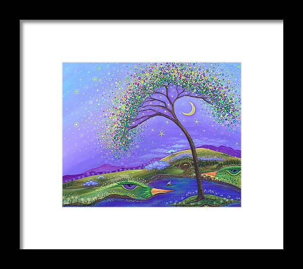 Dreamscape Framed Print featuring the painting What a Wonderful World by Tanielle Childers