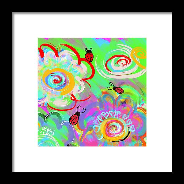 Spring Framed Print featuring the digital art What Bugs Me by Jason Nicholas
