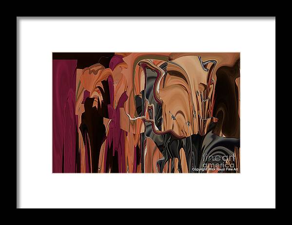 Abstract Framed Print featuring the photograph What Do you See #3 by Rick Rauzi