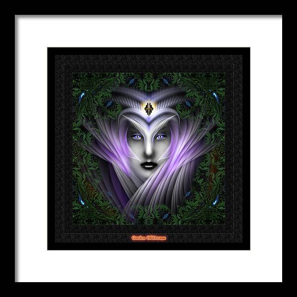 Arsencia Framed Print featuring the digital art What Dreams Are Made Of Garden Dreams by Rolando Burbon