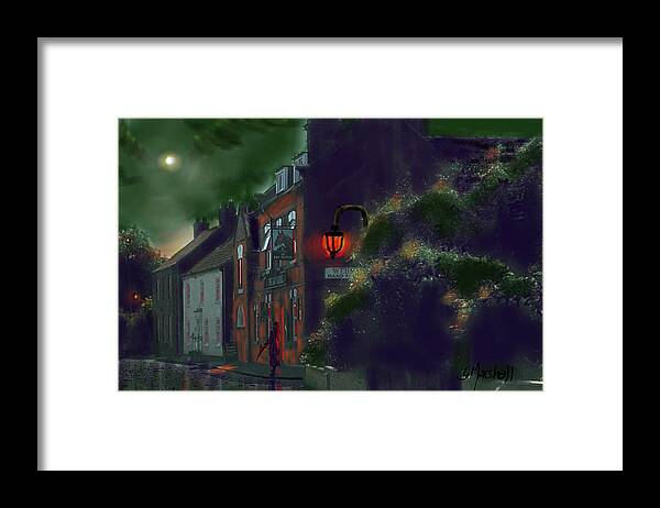 Bay Horse Framed Print featuring the painting What if Grimshaw came to Kilham by Glenn Marshall