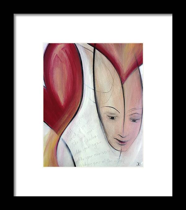 Art Framed Print featuring the painting What if Love by Anna Elkins