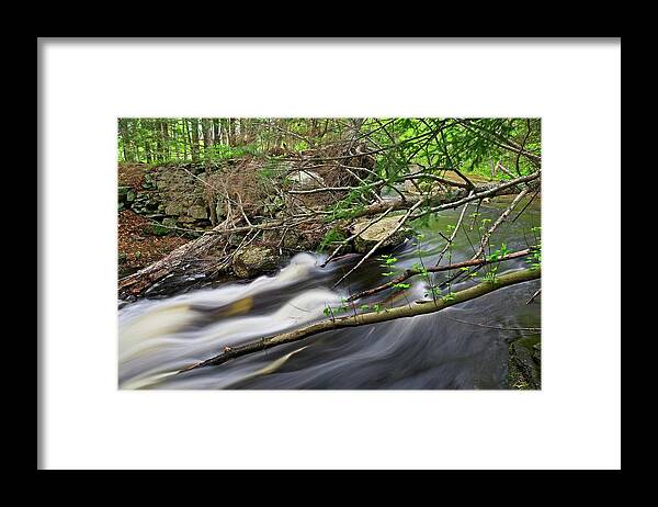 Waterfall Framed Print featuring the photograph What Lies Beneath by Allan Van Gasbeck