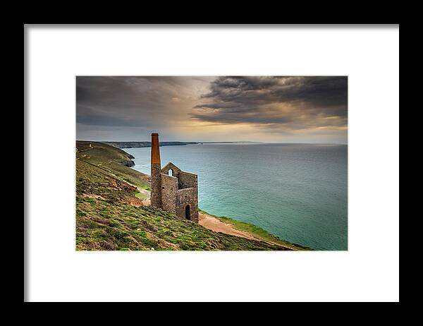 Wheal Coates Framed Print featuring the photograph Wheal Coates Sunset by Framing Places