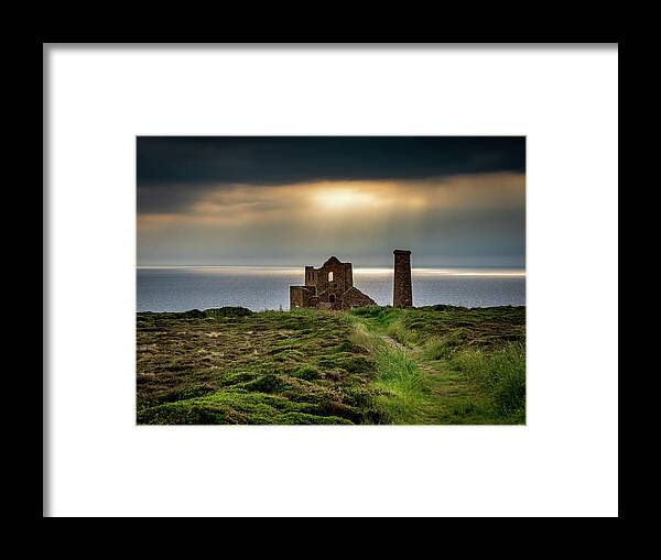 Wheal Coates Framed Print featuring the photograph Wheal Coates Sunspots by Framing Places