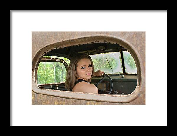 Model Framed Print featuring the photograph Wheelin by Off The Beaten Path Photography - Andrew Alexander