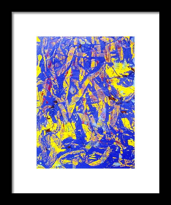 Abstract Framed Print featuring the painting When A Tree Falls Alone In A Forest 2 by Bruce Combs - REACH BEYOND