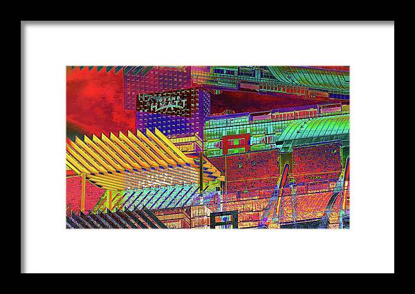 Cityscape Framed Print featuring the digital art Where City Shadows Fall by Wendy J St Christopher