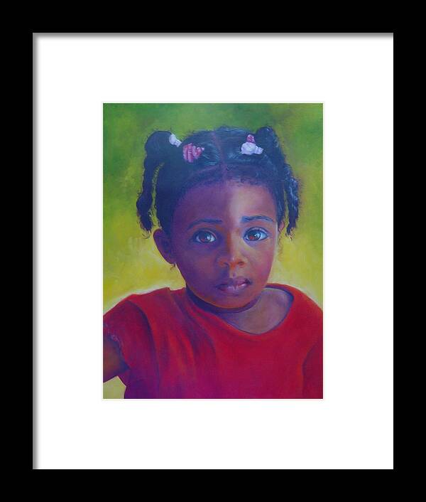 Child Framed Print featuring the painting Where is my Mommy by Merle Blair