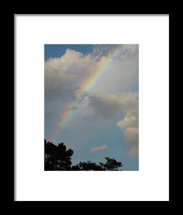 Rainbow Framed Print featuring the photograph Where the Creek Comes From by Judith Lauter
