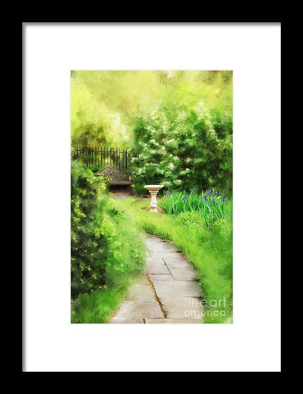Path Framed Print featuring the digital art Where The Path May Lead by Lois Bryan