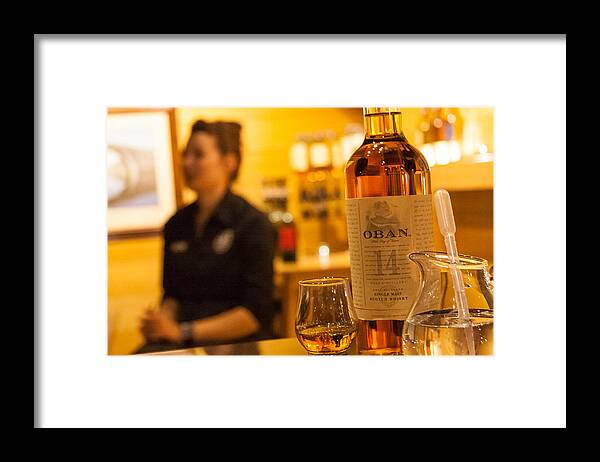 Oban Framed Print featuring the photograph Whisky Tasting by Kathleen McGinley