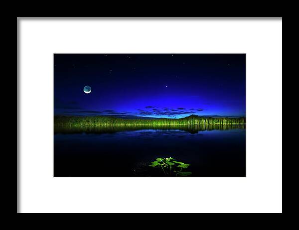 Sunset Framed Print featuring the photograph Whispering Waters by Mark Andrew Thomas