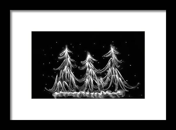 Christmas Card Framed Print featuring the photograph White Christmas by Marnie Patchett