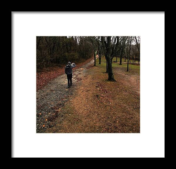 White Framed Print featuring the photograph White Clay Creek State Park, Newark #05067 by Raymond Magnani