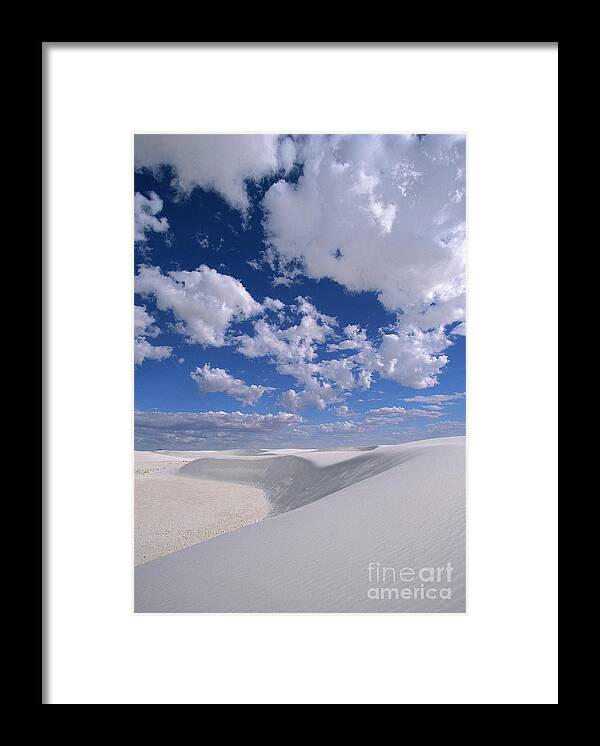 00340454 Framed Print featuring the photograph White Gypsum Dunes by Yva Momatiuk John Eastcott