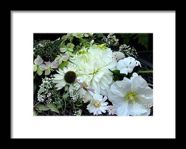 Flowers Framed Print featuring the photograph Whites and Pastels by Tatyana Searcy