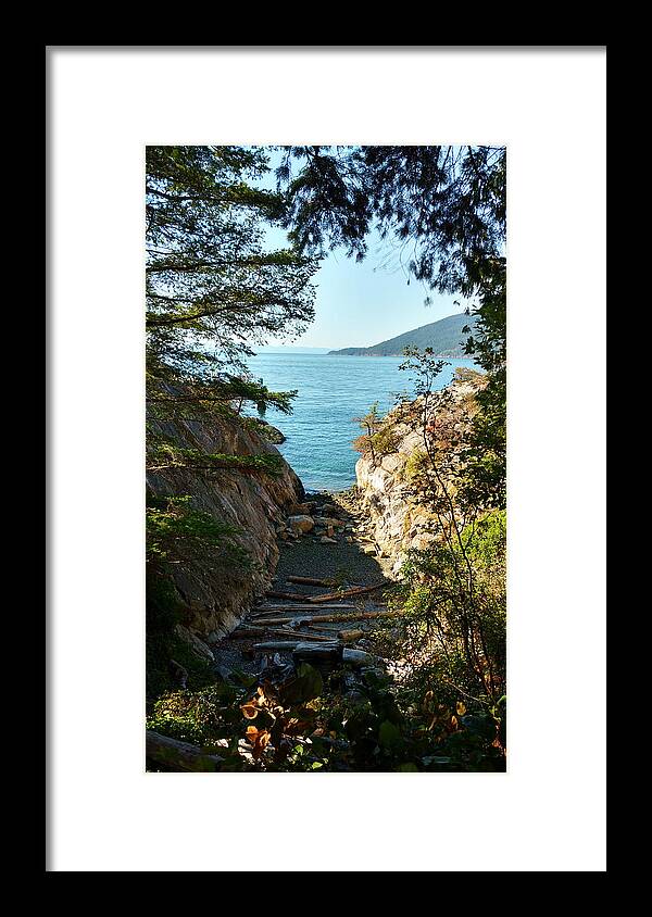 Landscape Framed Print featuring the photograph Whyte Cliff Park by Luzia Light