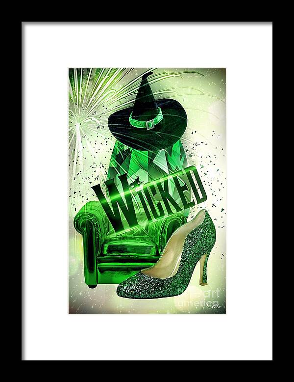 Wicked Framed Print featuring the digital art Wicked by Mo T