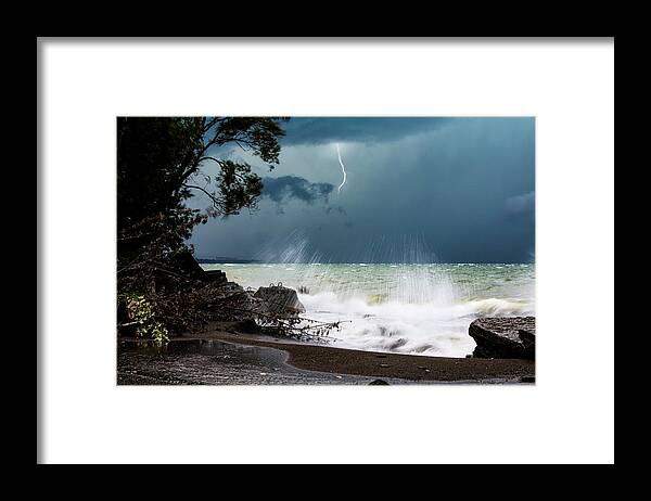 Wicked Storm Framed Print featuring the photograph Wicked Storm by Jackie Sajewski